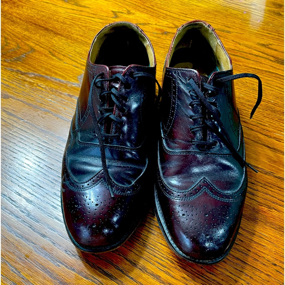 Hanover Shoe Company.  Cordovan Master Flex Wingtip shoes